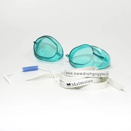 Malmsten Swedish Classic Swimming Goggles | Swedish Goggles | Mounting Set (Green)