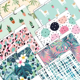 Decorative File Folders, 24 Pack, 8 Designs, Heavyweight, Letter Size (9.5" x 11.5") with 1/3 Cut Tab, Cute & Fun Modern Designs, Fashion Folders by Better Office Products