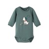 NAME IT Baby Boys Nbmsune LS Box Bodysuit, Balsam Green