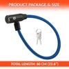 Electric Steel Cable Lock with Keys 60 cm Lock Bicycle