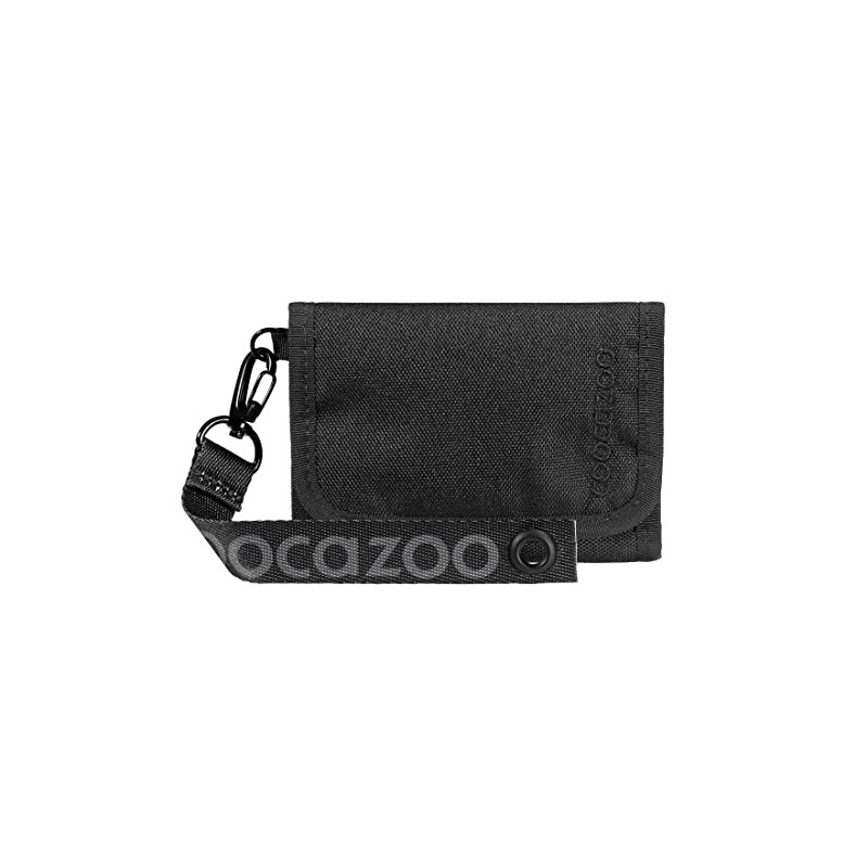 Coocazoo Black Coal, Black Wallet with Window Inside & Outside,