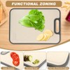 Cutting Boards for Kitchen, Rust-Resistant Double Sided Kitchen Cutting Board,