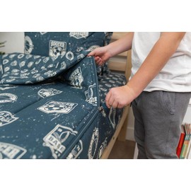 Beddy's Sports Theme Boys Durable Zipper Bedding for Kids, Bed in a Bag, Blue Sheets with Baseball, Football, Basketball, Soccer Comforter, Pillowcase & Pillow Sham, Easy to Make & Wash