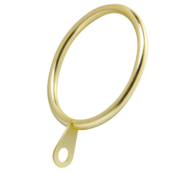 Manysky Curtain Rings with Flat Eyelets, 48 Pack Metal Drapery