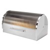 Oggi Stainless Steel Roll Top Bread Box for Kitchen Countertop