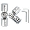 PATIKIL Window Corner Curtain Rod Connector, 2 Pcs Adjustable Curtain