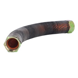 Air Compressor Discharge Tube, 25mm Diameter, Aluminum Alloy with Brass Plating, M27x1.5mm Thread, High Pressure Pump Head Connecting Exhaust Pipe