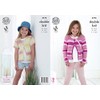 King Cole 4776 Knitting Pattern Girls Cardigans in King Cole