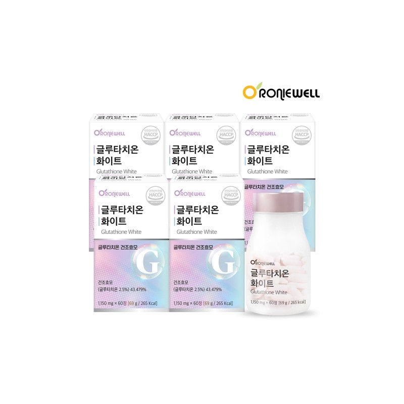 Roniwell Glutathione White (1,150mg) 60 Tablets / 로니웰 글루타치온 화이트