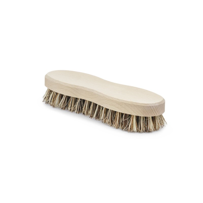 Novaliv 2 x Wooden Cleaning Brush with Plastic Bristles, Robust