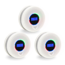 Kesy Upgraded Smoke and Carbon Monoxide Detector 10-Year Lifespan, Dual Sensor Smoke Alarm & Carbon Monoxide Detector (3 Pack)