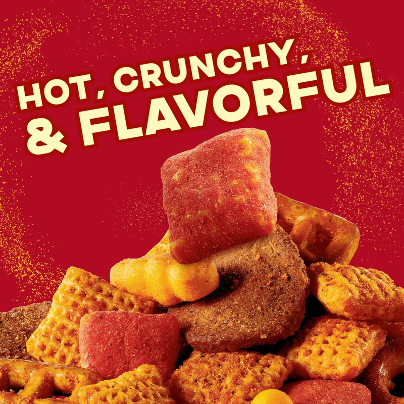Chex Mix Hot and Spicy Savory Snack Mix, Family Size,