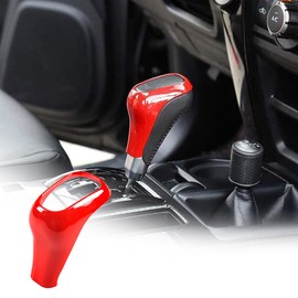 ABS Car Center Gear Shift Head Cover Trim For Toyota Tundra 2014-2021,For Toyota 4Runner TRD Pro Off-road 2010-2021 (Red)