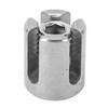 10Pcs Cross Cable Clamps 316 Stainless Steel Railing Wire Rope
