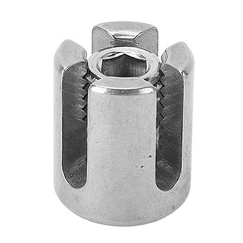 10Pcs Cross Cable Clamps 316 Stainless Steel Railing Wire Rope