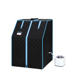 Portable Half Body Sauna Tent, Personal Home Spa, Half Body Steam Sauna Tent Polyester Foldable Chair, FCC Certification Domestic Sauna for Personal Relaxation Detox Therapy Home Indoor Sauna Tent