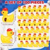 Suzile 50 Pcs Mini Resin Baseball Ducks Figurines Tiny Sport