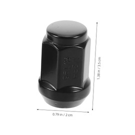 Alipis 10 Pcs Black Closed End Bulge Acorn Lug Nuts for Car Truck Auto Wheel Tire Replacement Enhanced Stability Easy Installation Secure Grip Multi Vehicle Fit