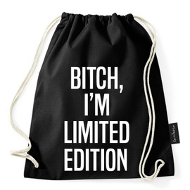 Sambosa, gym, sports bag with hipster quotes, black