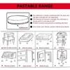 Non-Slip Rubber Furniture Pads, 12Pcs Wood Floor Protector Pad Table
