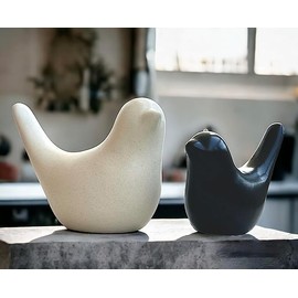 EARTHING HANDS Ceramic Birds Figurines Ceramic Blessing Birds Figurine Home Decorations Accessories Set of 2