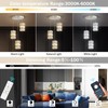 3-Lights Modern Crystal Pendant Lights for Kitchen Island LED Dimmable