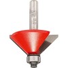 Bosch 2608629379 Chamfer-/laminate trim bit Black/Silver/Red, 5 x 8 mm