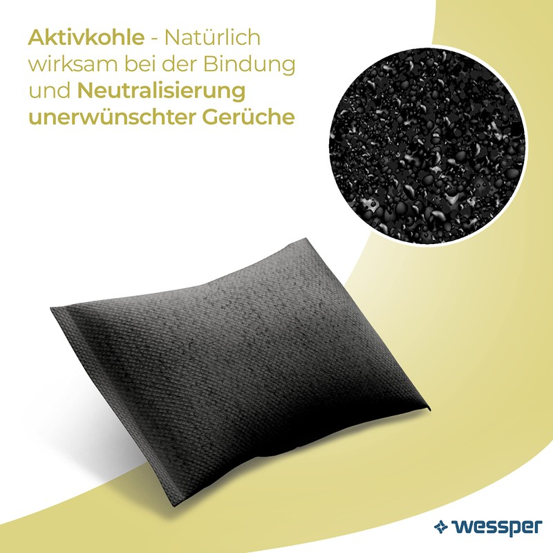 Wessper Fresh Fridge Refill Pack with Activated Carbon for a