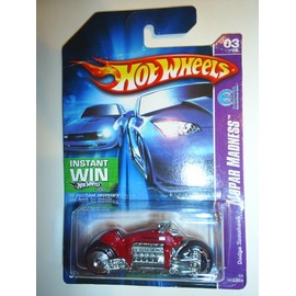 Hot Wheels Mopar Madness Series #3 Dodge Tomahawk Red Instant Win Card #2006-63 Collectible Collector Car Mattel 1:64 Scale