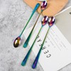 Long-handled ice tea spoon, cocktail stir spoons, stainless steel coffee