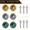 Honoson 6 Pieces 2 Inch Bristle Disc Grit Abrasive Bristle