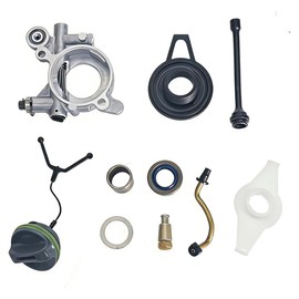 Sthywm Chain Saw Accessory Oil Pump Pipeline Gear Set, Compatible with 372XP 365 371 385 390 362 570 575 576 Chain Saw