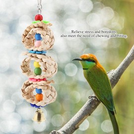 Parrot Chew Foraging Toys for Birds Macaw African Grey Budgie Parakeet Cockatiels Conure Lovebird Cockatoo Cage Toy