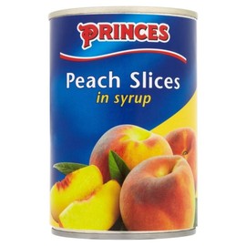 Princes Peach Slices in Licht Sirup (420g) - Packung mit 2