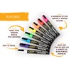 Bandle B. Chalk Markers - 4 White, Erasable, Non-Toxic, Water-Based,