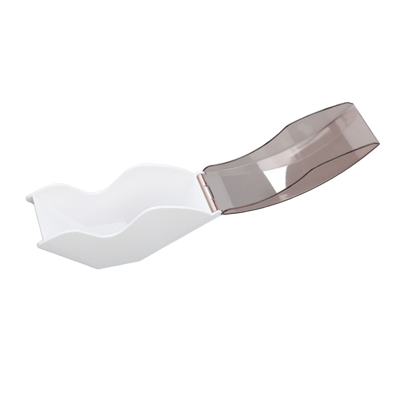 Fan Shape Storage Box with Dustproof Cover Compact Acrylic Filter