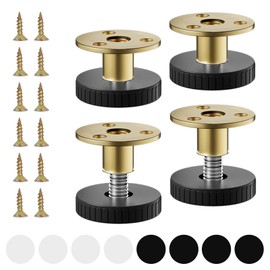 Set of 4 Adjustable Furniture Feet, 27-40 mm Adjustable Feet, Height Adjustable Feet, Height Adjustable Feet for Furniture for Tables, Cupboards, Mechanical Equipment for Cupboard, Bed Foot, Sofas,