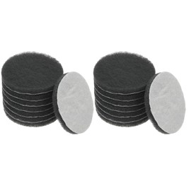 YELARXI Power Scrub Pads, Scrubbing Pads 1000 Grits Scouring Discs - Fitting for (Home Kitchen Cleaning - Drill Attachment - Scrubber Replacement) 16 Pcs & 4 Inch & Gray