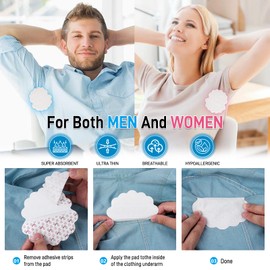 Achselpads, Antitranspirant Absorbent Geruch Blocker Pads Achsel Kleid Shields,Damen Herren Anti Schweiß Pads (40 Stück 20 Paare)