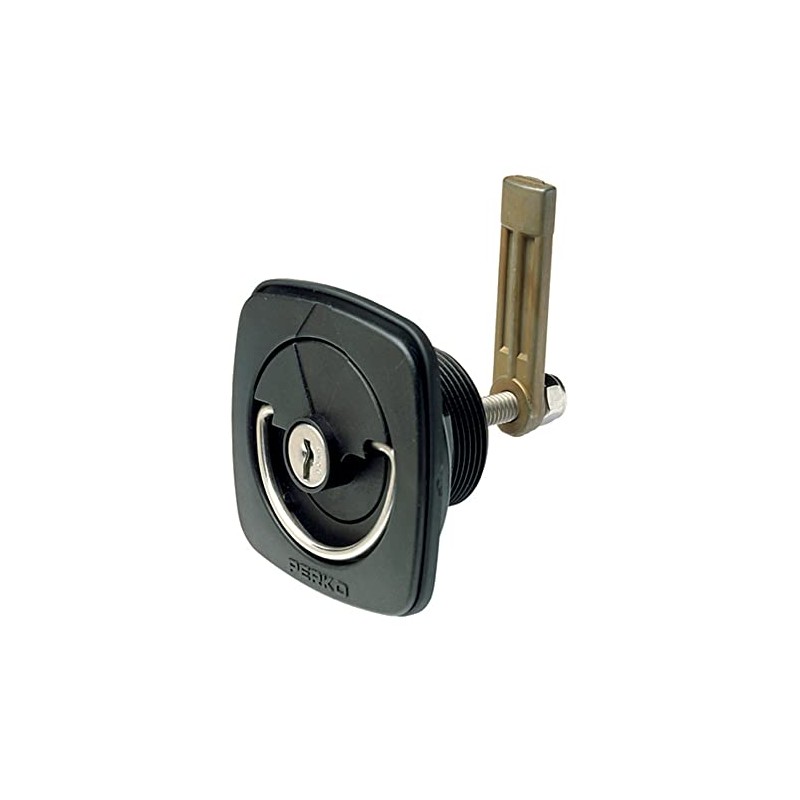 Perko 1081DP3BLK Flush Lock & Latch - Straight Cam Bar,