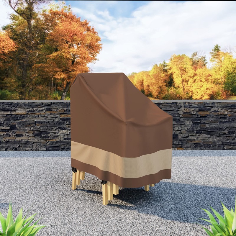 Duck Covers Ultimate Waterproof 28 Inch Stackable Patio Chair Cover,