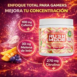 Nootrpicos con Cafena y Aminocidos  Productividad Energa, Enfoque y Concentracin Claridad  Mango Blueberry Suplemento Gamer                           