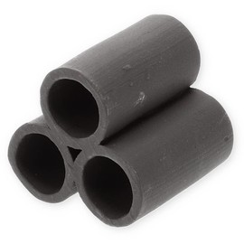 GarPet Aquarium Decoration Pyramid 3 Shrimp Tube Aquarium Decoration Shrimp Shrimp Cave Crab Cave Catfish Tube Spawning Tube Ceramic Clay Black