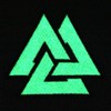 EmbTao Glow In Dark Valknut Triangle Symbol Viking Norse Rune