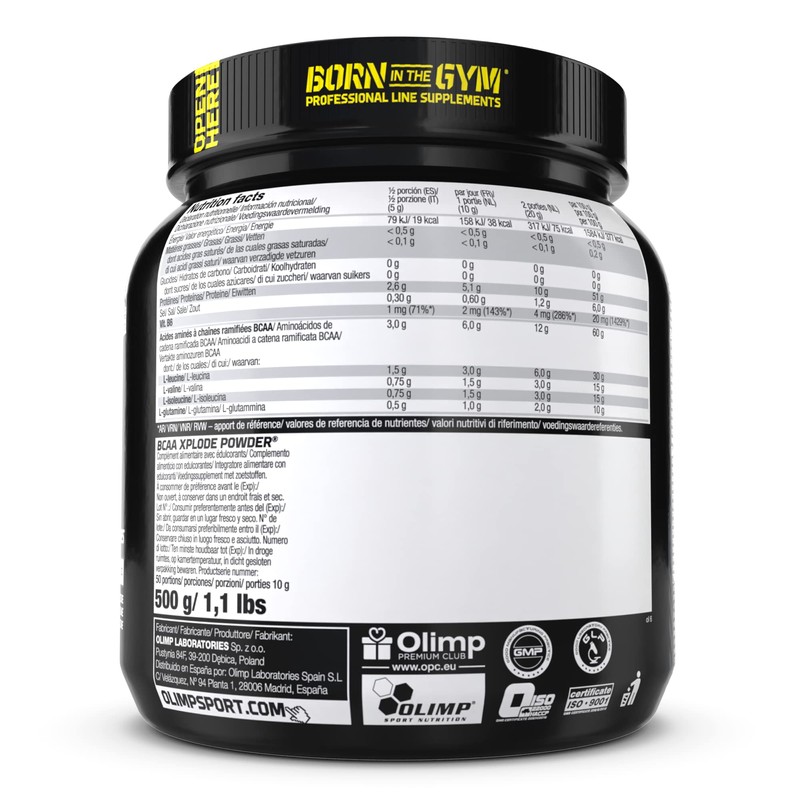 BCAA Xplode Powder - 500 g - Lemon