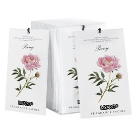 MYARO 12 Packs Penoy Scented Sachets for Drawer and Closet, Long-Lasting Sachets Bags Air Freshener Fresh Scents, Potpourri Bags Home Fragrance for Lover