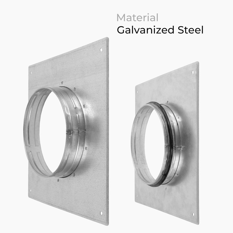HVAC OV 6 Inch Duct Connector Flange – Galvanized Steel