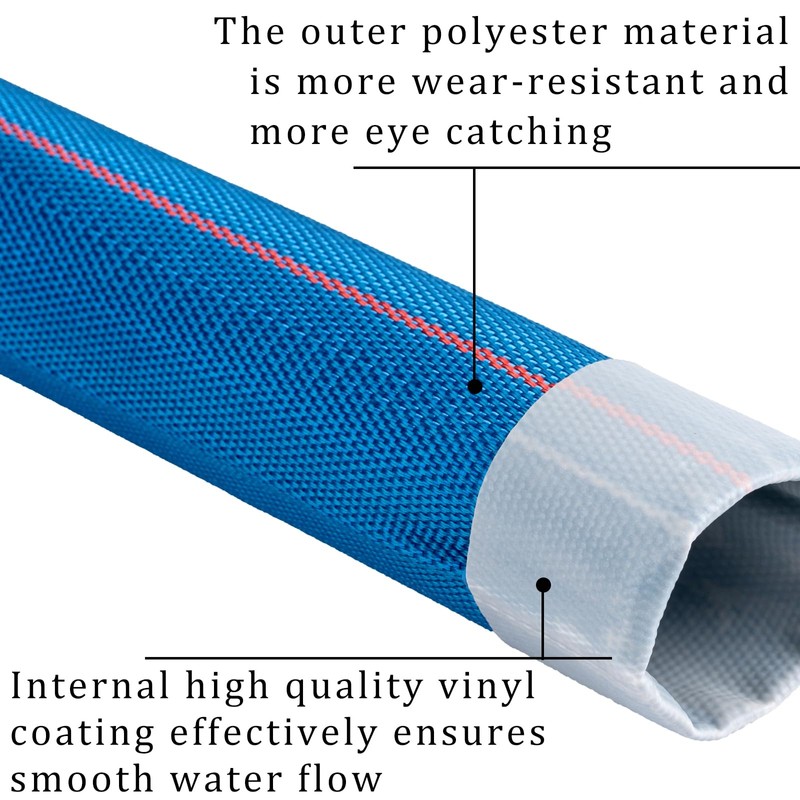 Pool Backwash Hose 2” × 100 ft Heavy Duty PVC