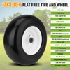 2PCS 13x5.00-6 Flat Free Tire and Wheel with 1/2" &