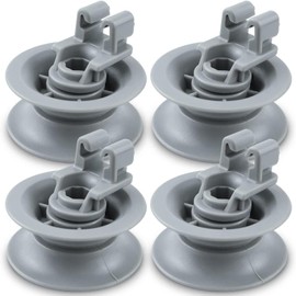 Simin 4 PCS 611666 Dishwasher Upper Rack Roller Fit for Bosch Repleace dishrack roller 00611666 PS8727423 00165313 165313 AH3477770 EA3477770 AP4355370 PS3477770